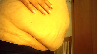 Stepmom Style: My Natural Pot Belly Without Filter Real Body Close-Up