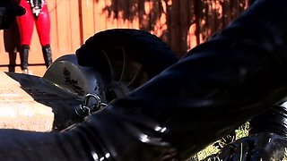 Latex outdoor sex