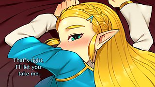 Playful exploration with Zelda in a remastered hentai JOI experience