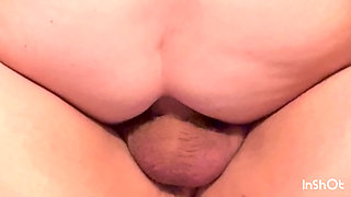 I Ride His Fat Dick and Cum and Get Bent Over and Pounded in the Ass!