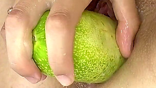 Huge Cucumber in the Pussy for New Sensations!