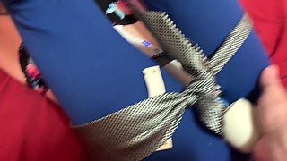 BDSM Tied up Teen Step Daughter Gets Hitachi Used on Her Pussy by Step Dad