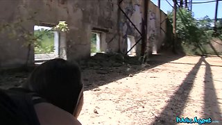 Public agent  i fuck a hot dark haired schoolgirl and cum in her facehole