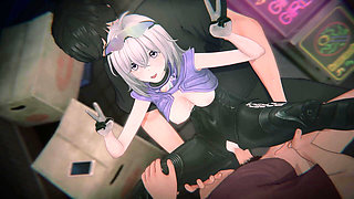 Esper Zero Redline Overload: Bound Porsche Racer & POV Threesome DP