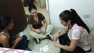 Game Loser Is Given the Full Treatment by Step-mom and Step-sister