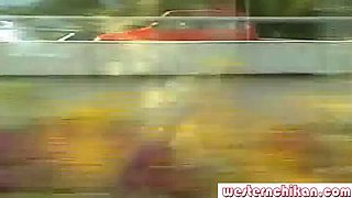 Hot Business Woman Gets Groped on Bus - Angelina Love & Tim Wetman