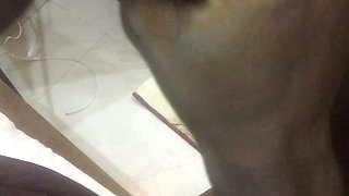 Petite Ebony Teen Student in Hot Sex & Slow Blow Job Close up