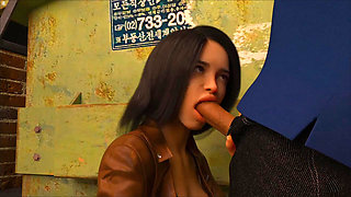 Office Colleague Girl Sucking Viktor Big Cock Almost Caught
