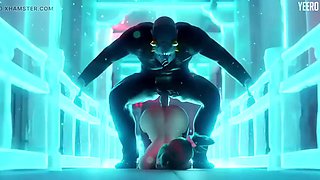 Overwatch - Kiriko Cumshot Cinematic Animation with Sounds