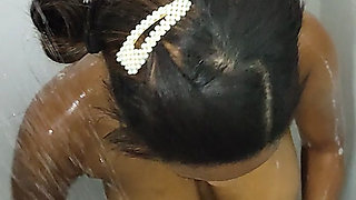 Interracial In The Shower With A Latina