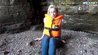 Lifejacket and Jeans on the Beach