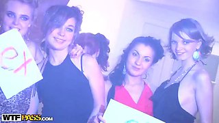 Hot bathroom fuck at college sex party