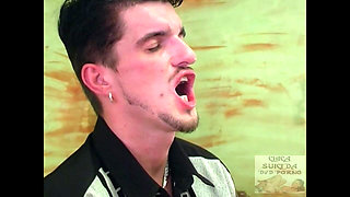 Cute Brunette Cindy Pink Dress Fuck and Facial