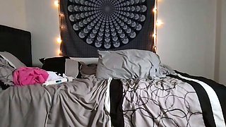 Very Hot Amateur French Teen couple tit fuck on Webcam