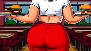 She Knows How to Get a Good Tip. Cartoon