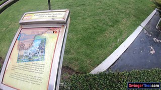 Thai girlfriend day out and intercourse at home