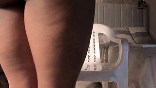 Busty brunette solo masturbation