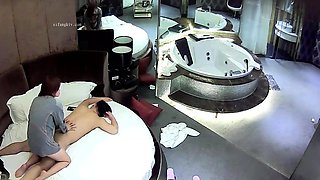 Beautiful brunette caught fucking on hidden cam massage