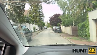 Blonde slut sucks my dick in front of his bf for cash