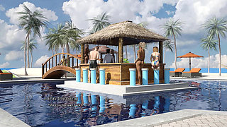 Tacos: Cuck Hubby Watches His Wife Spreading Legs and Giving Pussy on the Pool Bar - Episode 88