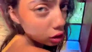 Petite Latina Novinha Enjoys Steamy Window Anal
