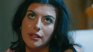 Sneaky snuggles turn into a coquettish 3some orgy