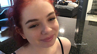Spanked to Pee and Her First Golden Shower Ever