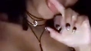 Playing with my wet pussy in the car
