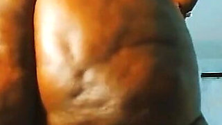 Farting BBW Anal Dildo and Standing Twerk