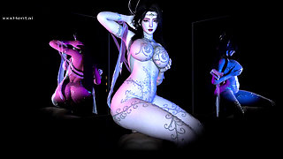 Goddess Curvy Girl Chronicles: the Animated Goddess - 3D Animation Hentai