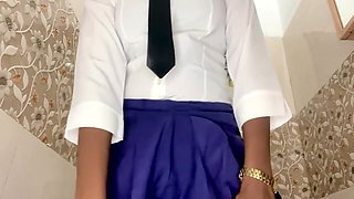 Girl In School Uniform Pissing