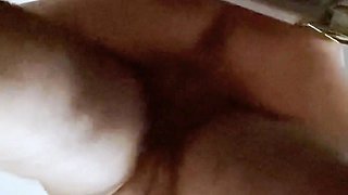 Bottom view table fuck. Squirting orgasm.