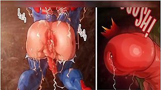 Spideman X Venom Cartoon Comic Animation