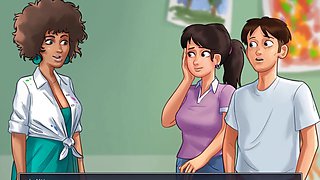 Summer escapade with big boobs and a funny twist featuring man sausage