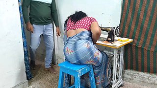 My Mother-in-law, a Tailor, Was Sewing Clothes, so I Had Sex with Her as if to Help Her.