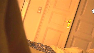 MILF Step mom seduces stepson in barred lust, a late