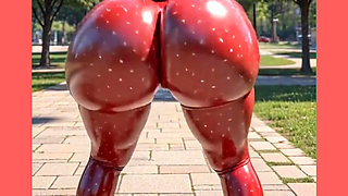 Polka dot leggings big ass moves rich
