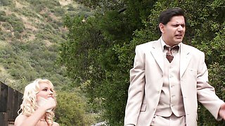 Unapproachable Amber Rayne and Hannah West's group movie