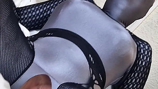 POV Nora Fox Zentai Fantaisie Grey