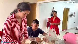 Stepdaughter Ignores Boyfriend So Stepmom Takes Care of Him - Blowjob & Missionary Sex with Latina MaRaSexx