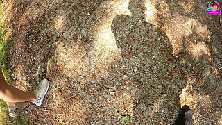 Teasing My Femdom Slave in the Woods