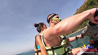 Thai Cutie Gets Hold Of a Hefty European Dick While Accompanying a Tourist On His Jet-ski Ride