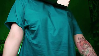 Fuck-stick Jockey! Minecraft Steve Scorching Smash with Farmer! Juggling Lubricant Titties, Vertical - MollyRedWolf