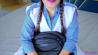 18 Year Old Virgin Student Gets Fucked Hard by Her Teacher