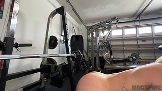 Big Dick Work Out for PAWG Rharri Rhound with Jmac