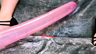 Lexi Snow - Balloon Popping with black heels