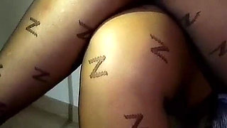 Shoe Dangling in Pantyhose.