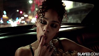 Young sluts with juicy asses experiment and fuck each other with dildos