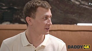 Daddy4k. chloe heart was done with her boyfriend and sucked his daddy's Big Cock in his couch