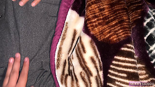 Caught Step Sister masturbating in a Hotel Room and fucked her